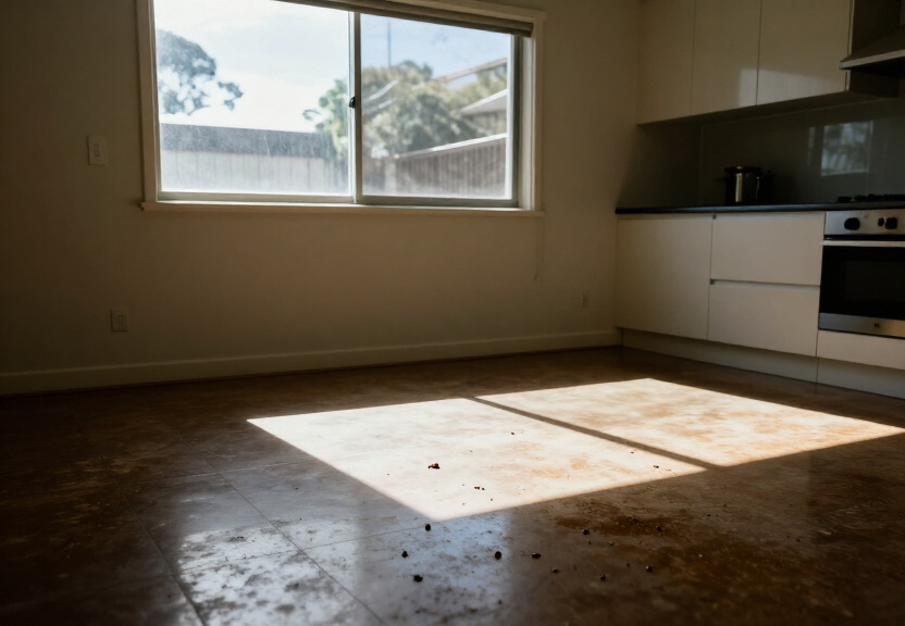 Rodent droppings and damage in a Bossley Park warehouse before treatment